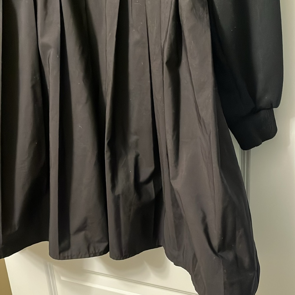 Stylish Black Pleated Dress - Picture 7 of 16
